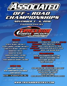 2016 Team Associated Off-Road Championships at Trackside Raceway - Event Flyer