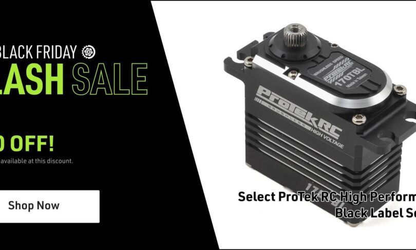 AMain Hobbies Pre-Black Friday Flash Sale: $50 Off Select ProTek RC Black Label Servos
