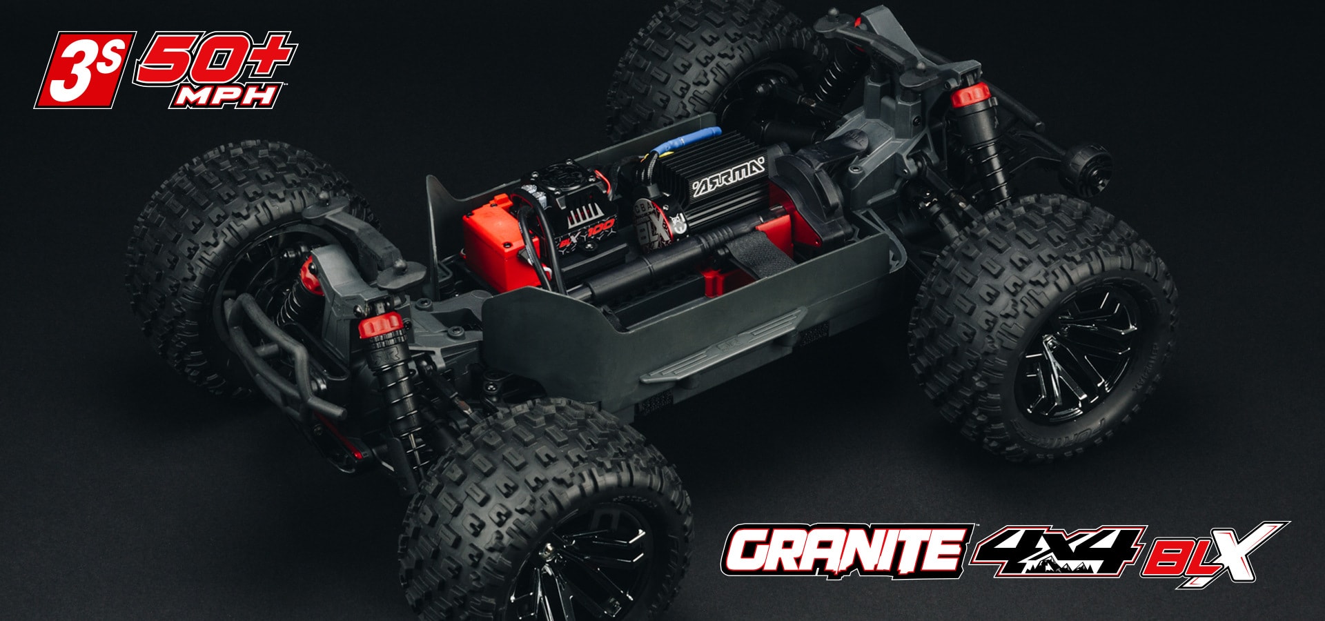 ARRMA Granite 4x4 3S BLX RC Monster Truck - Chassis