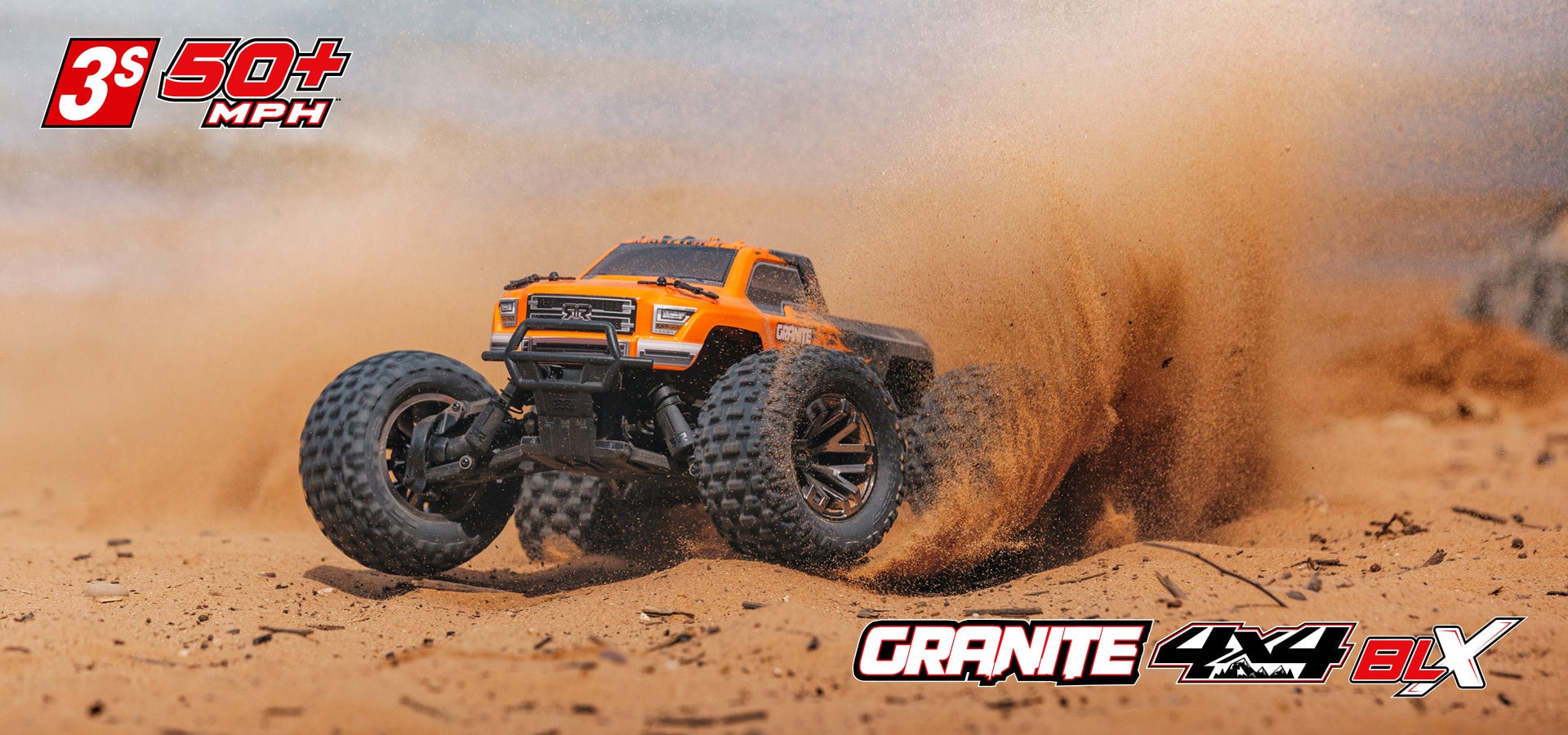 ARRMA Granite 4x4 3S BLX RC Monster Truck - Sand