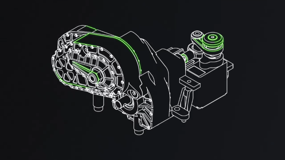 Axial Capra Gearbox - Angled