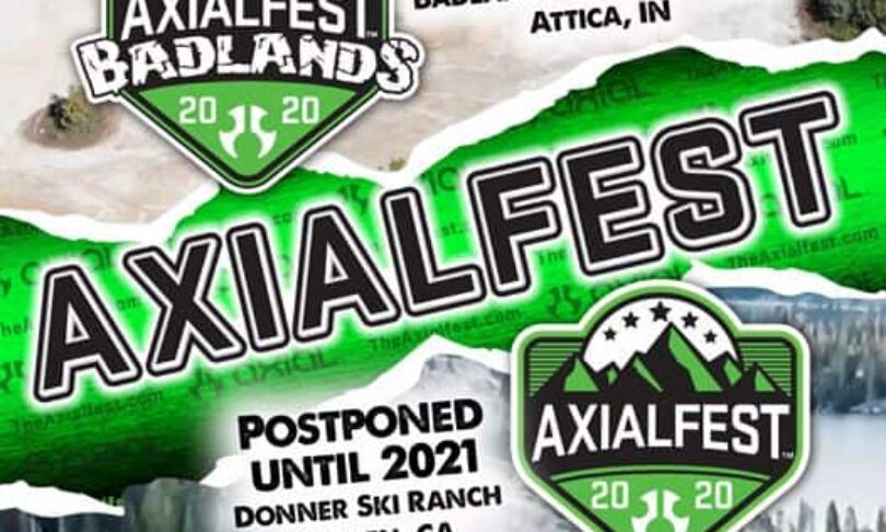 Axial Announces “AxialFest Badlands” and “AxialFest 2020” Schedule Changes/Postponements