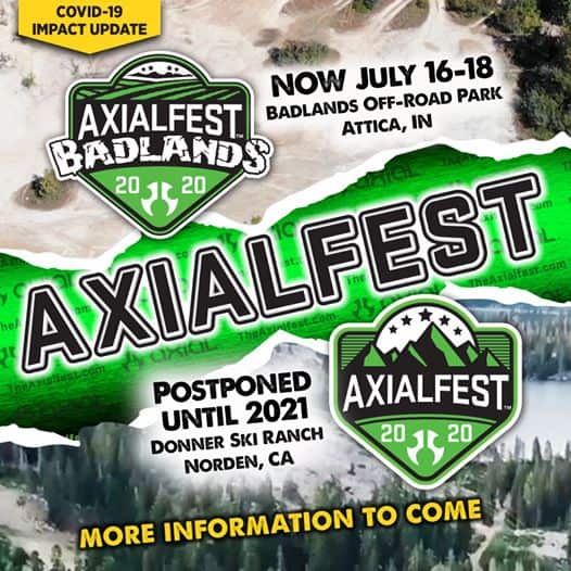 Axial Announces "AxialFest Badlands" and "AxialFest 2020" Schedule