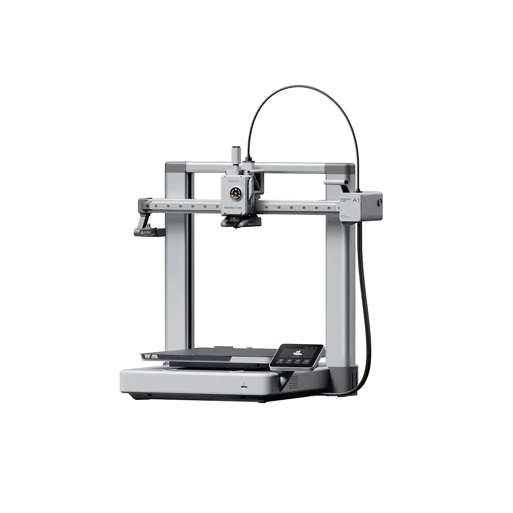 High-precision 3D printer with metal frame, touchscreen control, and advanced printing technology for rapid prototyping and industrial applications.