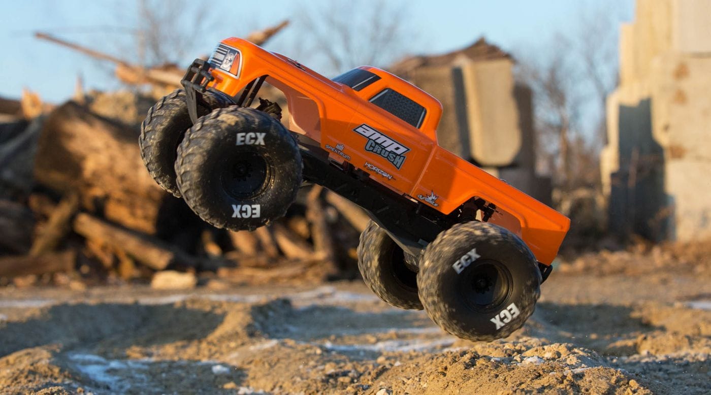 ECX Amp Crush 2WD Monster Truck - Orange Jump