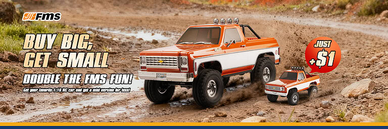 RC off-road RC car on dirt terrain, miniature 1:10 scale monster truck for hobby enthusiasts.