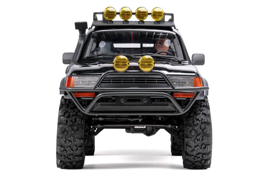 RC Newb RC car featuring a black body, LED light bar, and rugged off-road tires, designed for high performance and durability in off-road RC racing.