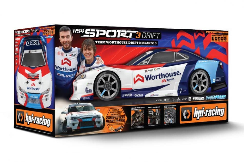 HPI RS4 Sport 3 Drift Worthouse Nissan - Box
