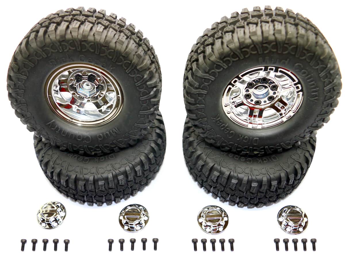 HRC Mud Country Tires and Wheels - Chrome