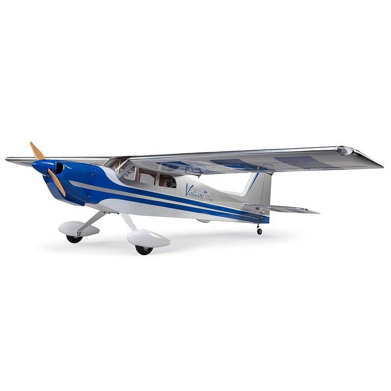 RC Newb Hangar 9 Valiant 20cc 86.5" R/C Airplane for hobbyists and enthusiasts. Perfect for scale modeling and remote control flying, featuring detailed design and high-performance capabilities.