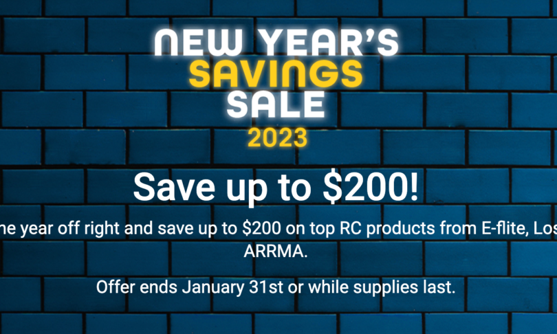 Save up to $200 During Horizon Hobby’s 2023 New Year’s Savings Sale