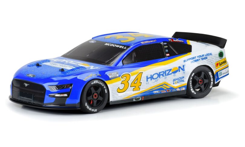 Hit the Track with Horizon Hobby’s Limited Edition #34 Ford Mustang NASCAR Cup Series Body for the ARRMA Infraction 6S