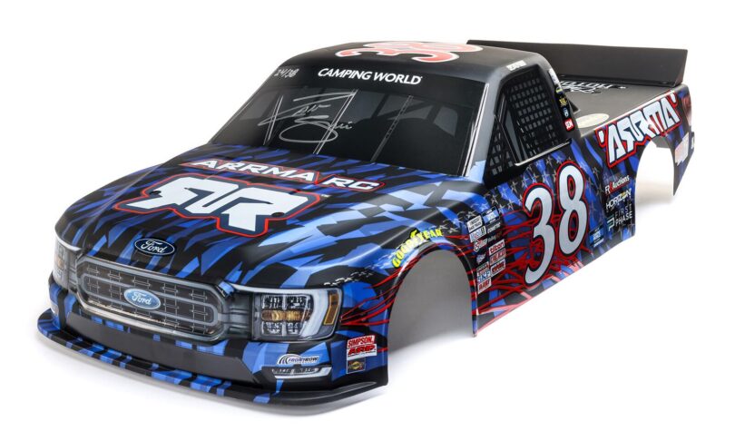 Own a Signed Zane Smith #38 NASCAR Truck Body for the ARRMA Infraction 6S