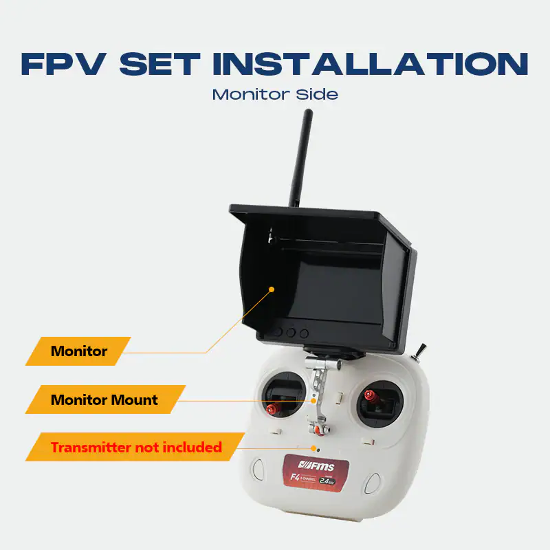 FPV drone monitor and controller for RC flying enthusiasts.