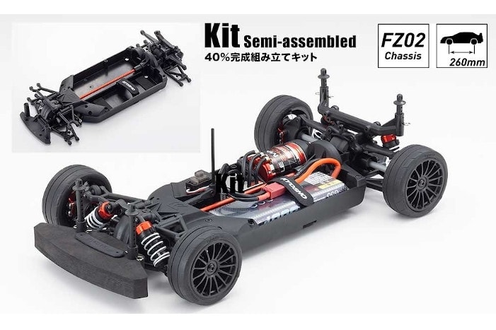 Kyosho Fazer Mk2 FZ02 Chassis Kit - Assembled