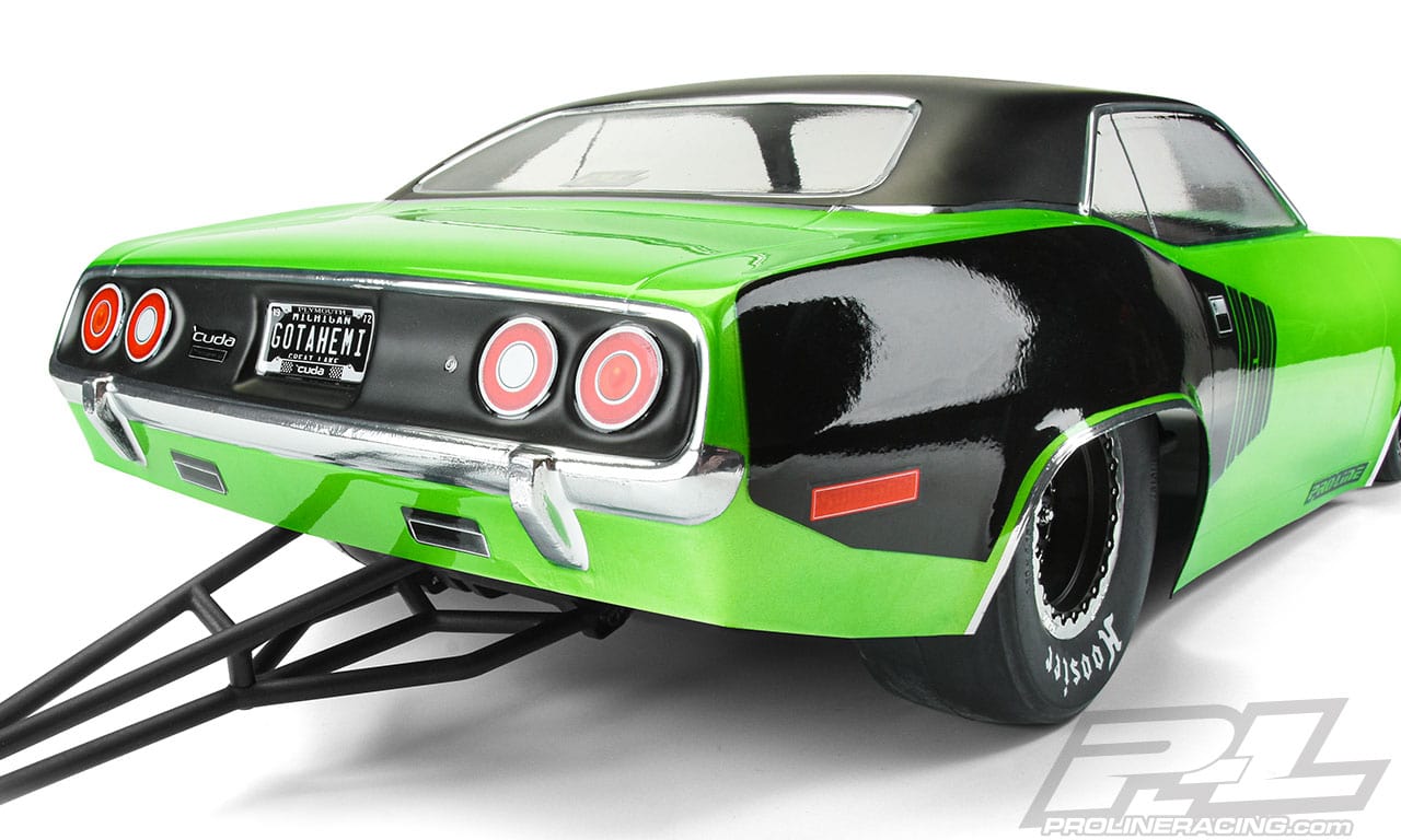 Pro-Line 1972 Plymouth Cuda Dragster Body - Rear
