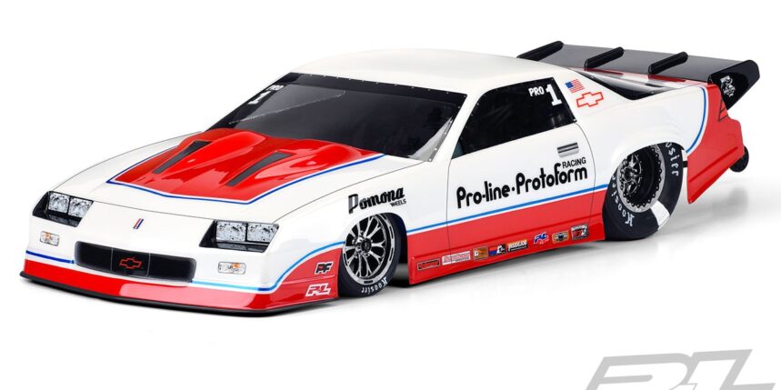 Get Ready to Rip Up the Dragstrip with Pro-Line’s 1985 Chevy Camaro IROC-Z Dragster Body