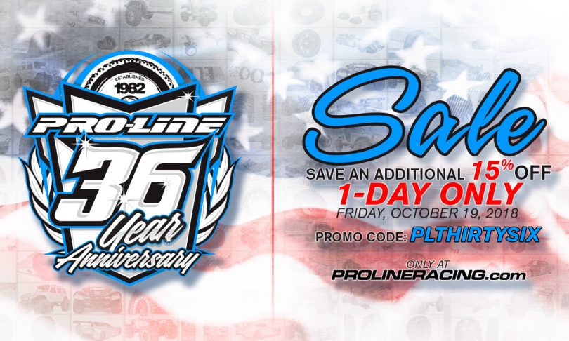 One Day Only: Celebrate Pro-Line’s 36th Anniversary with 15% Off