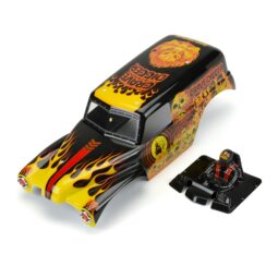 Pro-Line 1/10 Grave Digger Fire Painted Body Set for the Losi LMT