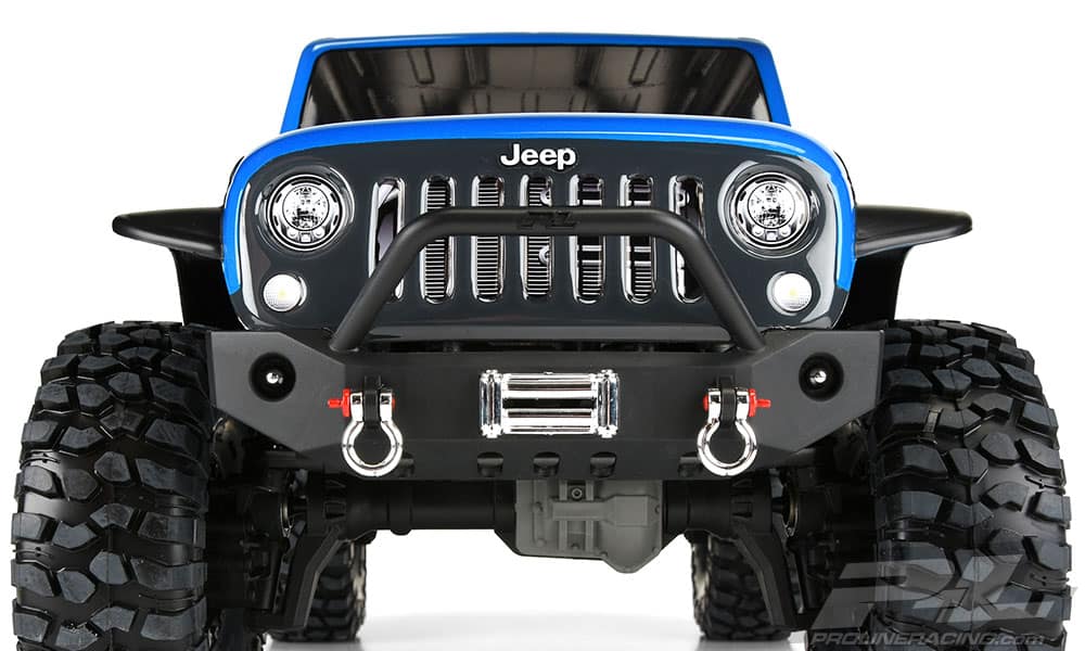 Pro-Line Jeep Wrangler Unlimited Rubicon Body for the Traxxas TRX-4 - Front