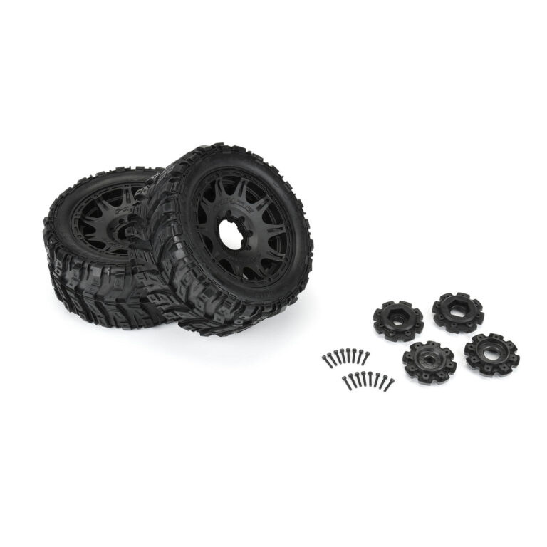 Pro-Line Masher X HP Belted Tires with Raid Wheels | RC Newb