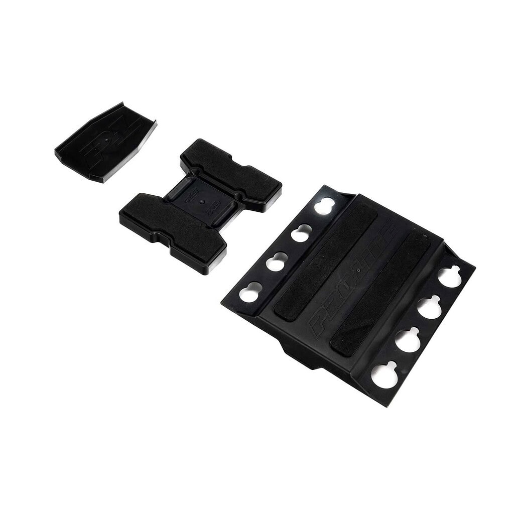 High-quality Pro-Line PRO Car Stand with versatile 1/28 to 1/8 toppers for RC cars. Durable, adjustable, and perfect for maintenance, display, and storage of remote control vehicles.