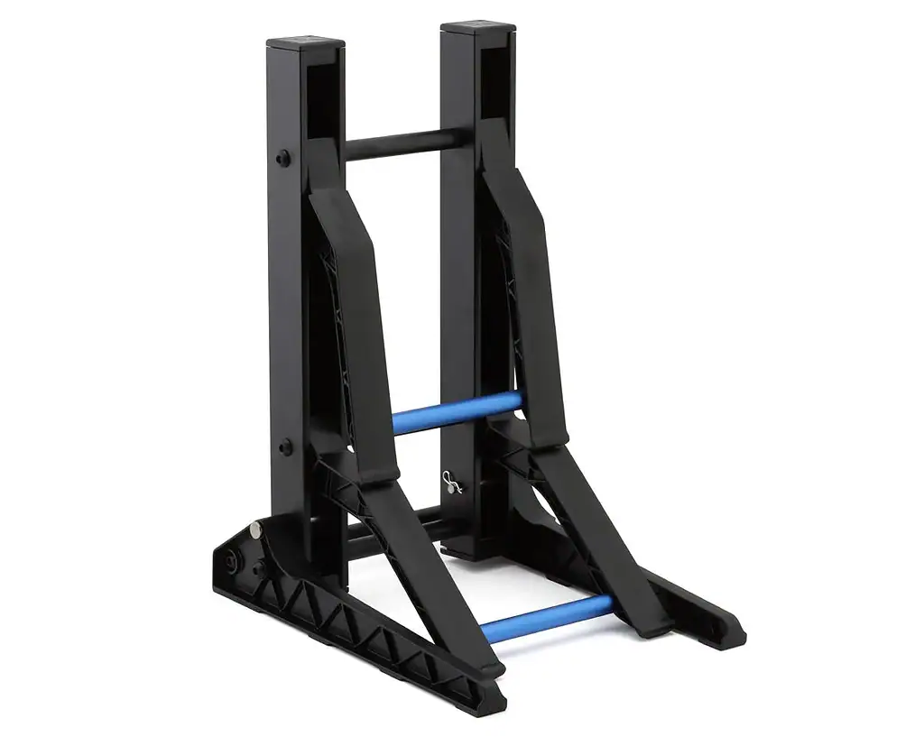 Adjustable weight plate storage rack for home gym equipment, ideal for organizing weight plates efficiently and saving space in your fitness area.