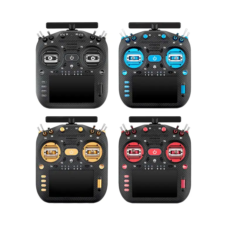 High-quality RC drone remote controllers with customizable buttons and ergonomic design for precise flying and first-person view FPV experience.