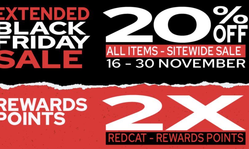 Profitez de 20% de réduction sur tout sur Redcatracing.com pendant la vente prolongée du Black Friday de Redcat