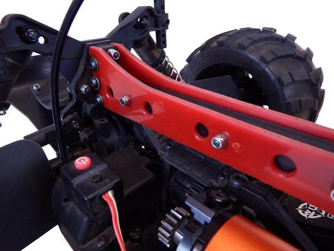 T-Bone Racing Upper Chassis Brace for the Tekno MT410 - Detail
