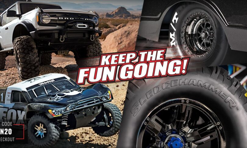 Upgrade Time: Save 20% on Traxxas Bodies, Tires, and Wheels