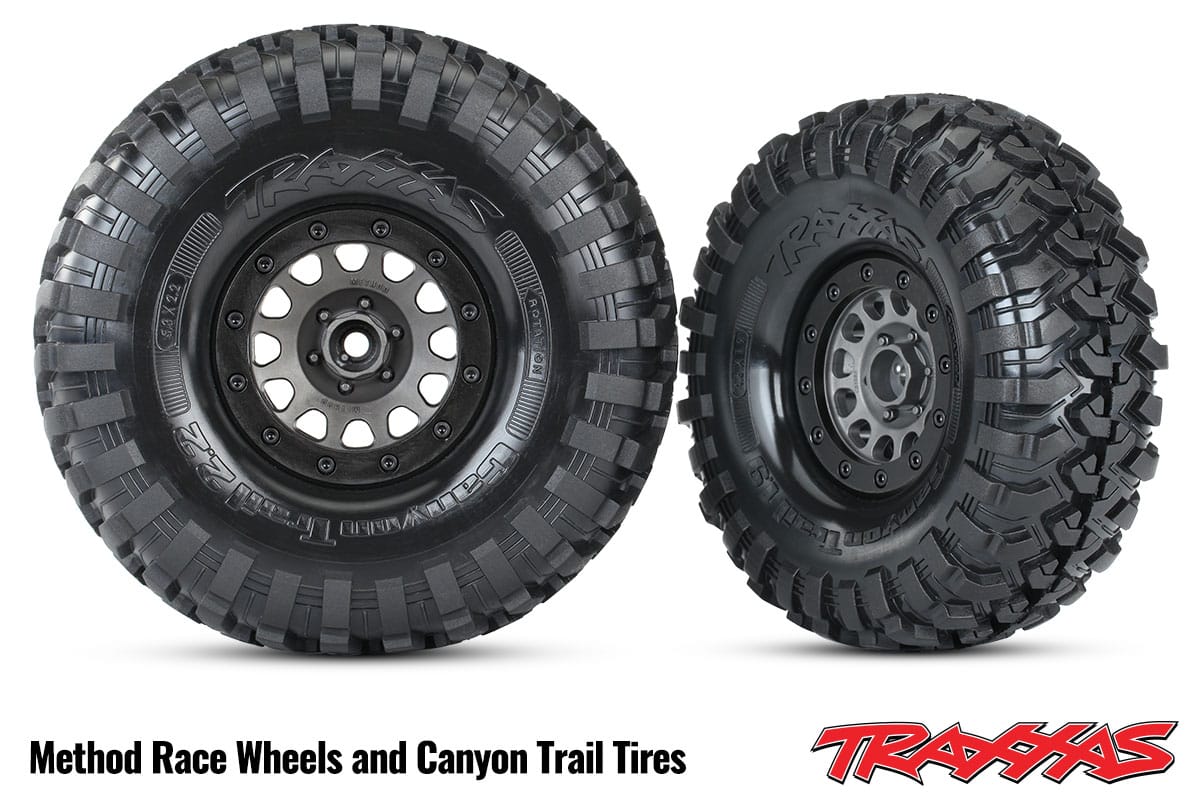 Traxxas Method Racing Wheels and Canyon Tires