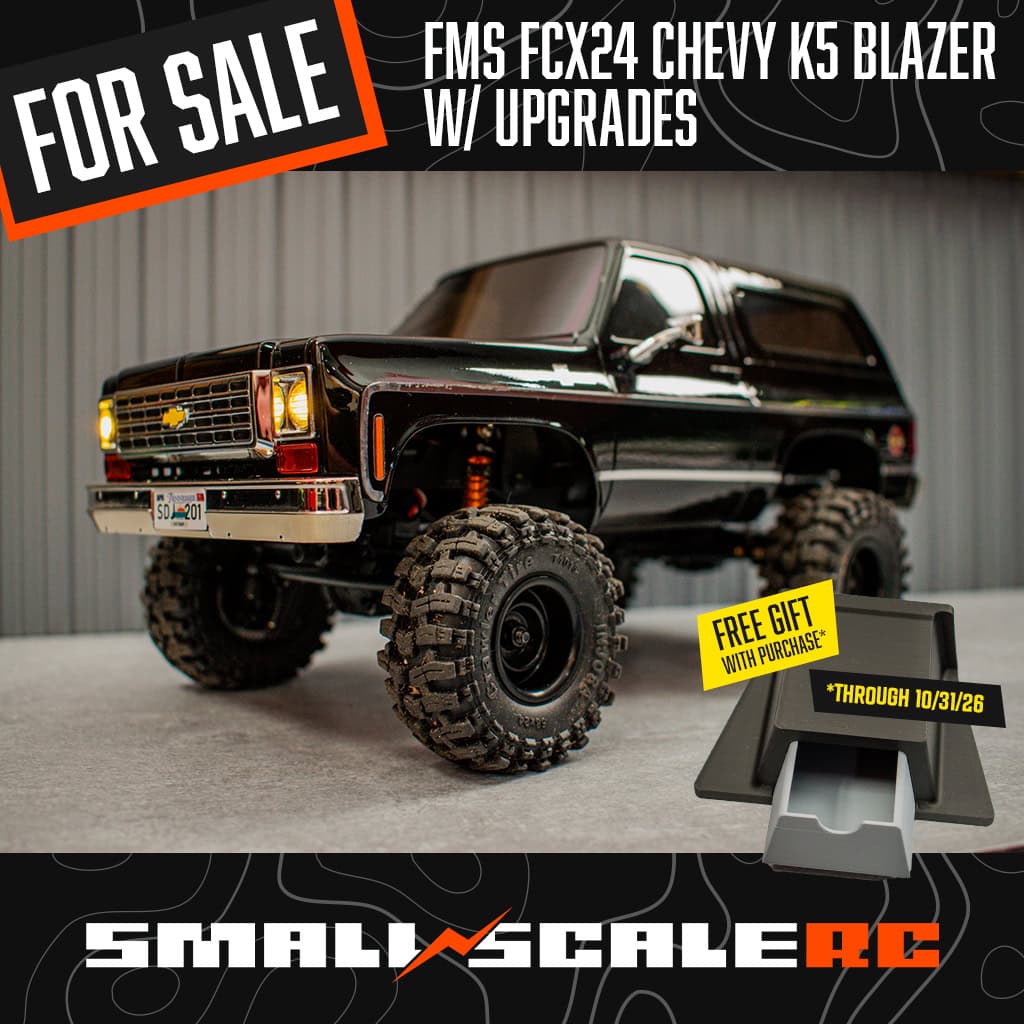 Image - For Sale. FMS FCX24 Chevy K5 Blazer (Black) w/ Upgrades