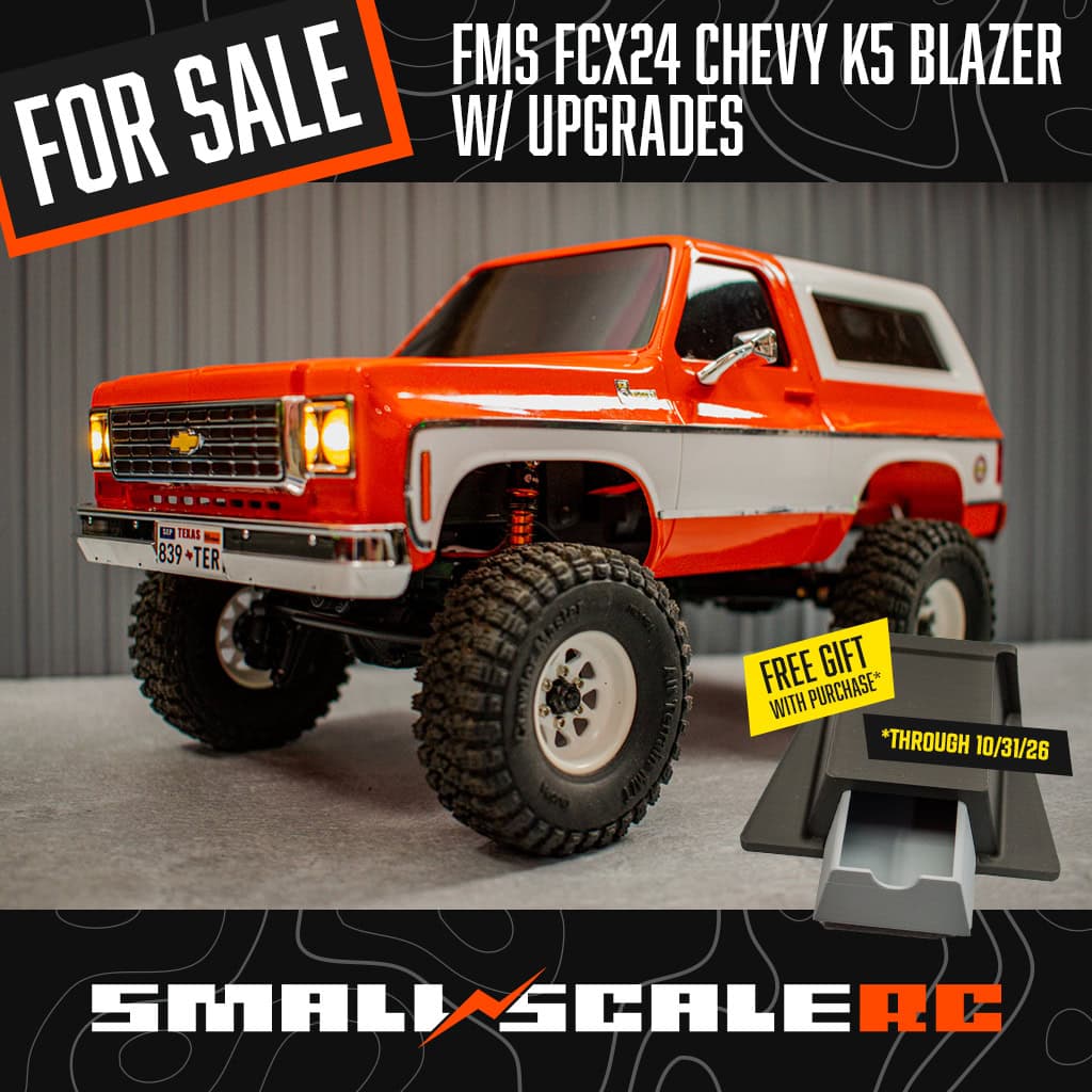 Image - For Sale: FMS FCX24 Chevy K5 Blazer (Orange). Free Gift With Purchase Through 10/31/26