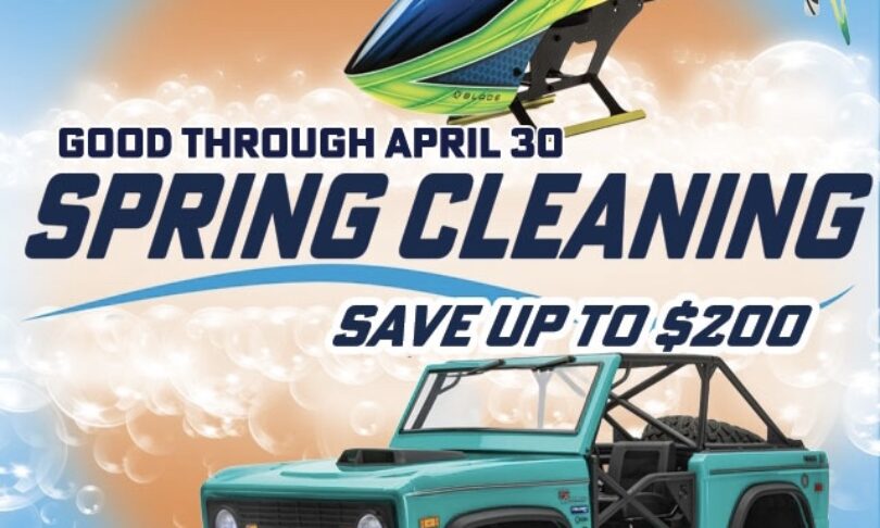 Sweep Up $200 in Savings During Tower Hobbies’ Spring Cleaning Sale